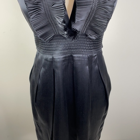 BCBG Max Azria ruffle front halter dress - Picture 3 of 13